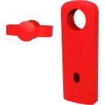 Auralia Brevity Puluz Ricoh Theta Sc2 360 Panoramik Kamera Için Lens Kapağı ile Silikon Kılıf Düşmeye Karşı Koruyucu Kamera Aksesuarları Kırmızı (Yurt Dışından)