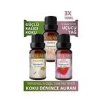 Auran Auran Amber + Auran Pudra + Auran Yasemin Auran Saf Esansiyel Uçucu Yağı 3 x 10 ML