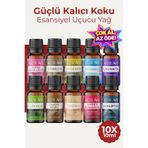 Auran Favori 10'lu Set Esansiyel Uçucu Yağ Buhurdanlık Yağı Hava Nemlendirici Aroma Difüzörü Kokusu Esans
