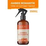 AURAN SPREY250ML6 Amber Romantik Parfümlü Oda Ve Çamaşır Spreyi Ortam Ve Kumaş Kokusu Amber Romantic Room Spray 250Ml