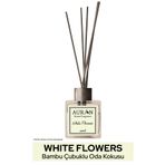 AURAN White Flowers - Beyaz Çiçekler Kare Bambu Çubuklu Oda Kokusu 100ml