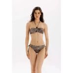 Aure Leopar Desenli Straplez Bikini