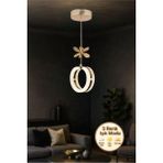 Aurea Model Gold 3 Renk Modu Ledli Kristal Taşlı Modern Salon Mutfak Oturma Odası Sarkıt LED Avize - 1