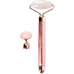 Aurelia 2 Replaceable Head Beauty Bar - Çift Başlıklı & Titreşimli Gua Sha Masaj Taşı - Pembe Kuvars