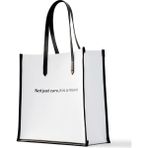 Aurelia Geneve Mood Tote Bag - Kanvas Kumaş Çanta - Beyaz