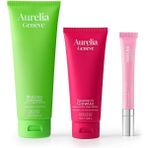 Aurelia Genève The Moodboost Essentials Set - Temizleme Jeli, Peeling & Nemlendirici Etkili Lip Balm Seti