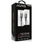 Auris ARS-CB27 Lightning USB-C Kumaş 35W Şarj ve Data Kablosu