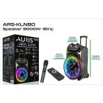 Auris Ars-Kln80 8000W Dev Boy Profesyonel Bluetooth Parti Hoparlörü - Rgb Işıklı