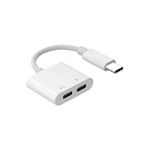 Auris Type C To Kulaklık Hızlı Şarj Giriş Çevirici Çoklayıcı Çoğaltıcı Splitter Adaptör JA04JA04