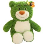 Aurora 35 cm Sümük Ayı Ateş Böceği Işık Ayı Peluş Oyuncak Karikatür Teddy Bear Doll (Yurt Dışından) - Yeşil