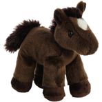 Aurora Plush Chestnut Brown Mini Flopsie Horse 20cm