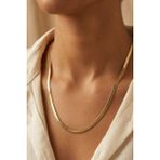 Aurrari Gold Italyan Ezme Zincir Çelik Kolye - standart - Renkli - 45 cm