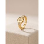Aurrari Gold Zirkon Taşlı Kuzey Yıldız Yüzük Ayarlanabilir - Renkli - Standart