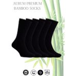 Aurum Erkek 5'li Premium Bambu Soket Çorap Dikişsiz - 2 Siyah 1 Füme 2 Lacivert - 40 - 45 - Siyah - Füme - Lacivert