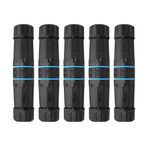 AUSGLEIFEN 5 ADET RJ45 Su Geçirmez Konektör IP68 Su Geçirmez Korumalı (STP) Cat5/5e/6 Ethernet LAN Kablosu Konektör Ağ Kablosu Çift Başlı Dış Mekan LAN Bağlayıcı Adaptörü