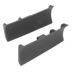 Ausla 2 Adet Kar Küreme Ayakkabı Aksesuarları Ayakkabı Süsleri Klasik Ayakkabı Süsleri Eki Kapalı Açık 5.9x2.3in (GRAY)