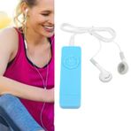 Ausla Kayıpsız Ses özelliğine Sahip Mini Taşınabilir USB MP3 oynatıcı, 64GB Hafıza kartı Için Müzik çalar Desteği, Uzun Pil ömrü (BLUE)