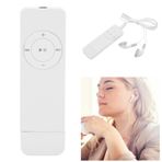 Ausla Kayıpsız Ses özelliğine Sahip Mini Taşınabilir USB MP3 oynatıcı, 64GB Hafıza kartı Için Müzik çalar Desteği, Uzun Pil ömrü (WHITE)