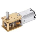 Ausla N20 DC 12V Fırça Motoru, Düşük Gürültü 6 RPM Seçeneği, Kırmızı Bakır Bobin, Uzun Ömür, 3 Katman, Toz İzolasyonu, Yüksek Sıcaklık Dayanımı, CW/CCW Dönüş, JGY - N20 (DC12V381RPM)