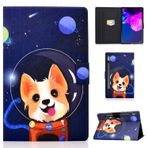 Auslbin Lenovo Tab P11 (2. Nesil) 11,5 inç Tablet Kılıfı, Lenovo Tab P11 Gen 2, Uzay Köpeği için Otomatik Uyku/Uyanma İşlevli Baskılı PU Deri Tablet Kılıfı