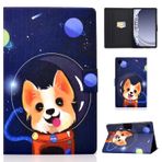 Auslbin Samsung Galaxy Tab A9+ A9 Plus 11 inç için kılıf Koruyucu kılıf PU Deri Kılıf Manyetik Flip Cover stantlı Samsung Galaxy Tab A9+ A9 Plus 11 inç, uzay köpeği