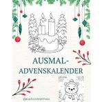 Ausmal-Adventskalender: 24 Bilder zum ausmalen. Wintermotive MIX