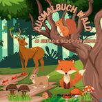 Ausmalbuch Wald: 40 einfache Bilder für Kinder