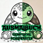 Ausmalen & Entdecken: Gemütliche Schildkröten Bilder zum ausmalen. süße witziges Ausmalbuch für Kinder. über 20 verschiedene Ausmalbilder, stress Abbau, Kreativität, Geschenkidee