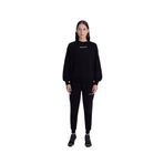 Authentic Angely Kadın Siyah Comfort Fit Sweatshirt L SİYAH