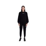 Authentic Angely Kadın Siyah Comfort Fit Sweatshirt S SİYAH