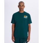Authentic Graphik Paras Tur Erkek Petrol Yeşili Comfort Fit T-Shirt