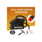 AUTO ELİTE Oto Lastik Şişirme Pompası 12V Çakmaklık Girişli Kompresör 250 PSI Metal