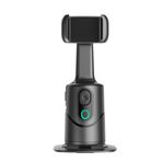 Auto Face Tracking Phone Holder, No App Required, 360° döner telefon kamera standı, uzaktan kumanda ve jest kontrollü, akıllı çekim tripodu, Vlog/Tik Tok canlı yayın YouTube video kaydı için