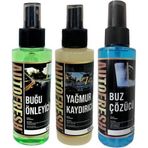 Auto Fresh Kışlık 3'lü Oto Bakım Sprey Set Buğu Önleyici Buz Cözücü Yağmur Kaydırıcı 3x125ml