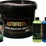 Auto Fresh Oto Yıkama Seti Jant Temizleyici Torpido Parlatıcı Lastik Parlatıcı Şampuan Camsuyu