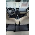 Auto Good Store Renault Megane 2 2004-2009 Birebir Uyumlu Araca Özel 4d Havuzlu Oto Paspas Mars - Siyah