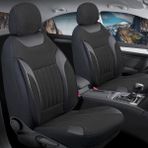 Auto Good Store Renault R9 Broadway Uyumlu Lüx Keten Oto Koltuk Kılıfı Ön Arka Takım Edition Dark Siyah