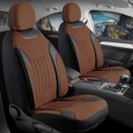 Auto Good Store Tofaş Kartal L Uyumlu Lüx Deri Detaylı Tay Tüyü Oto Koltuk Kılıfı Ön Arka Takım Edition Tarçın