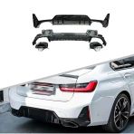 Auto GP Bmw G20 LCI 340 2022+ Arka Tampon Difüzörü ve Egzoz Ucu Seti