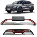 Auto GP Chery Omoda 5 Plastik Kırmızı Detaylı 2022+ Ön ve Arka Tampon Koruma Difüzör