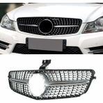 Auto Gp Mercedes C Serisi W204 Diamond Ön Panjur Izgara Seti Krom-Siyah 2007-2013 Arası
