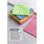 Autobase 4'lü Mikrofiber Temizlik Bezi Tüm Yüzeyler İçin Dikişsiz