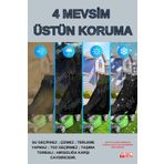 AutoEN SİYAH Çim Biçme Makinesi Koruma Kılıfı Örtüsü Branda