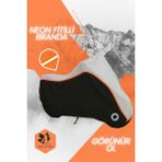 Autoen Turuncu Fitilli Mobylette Bionik Motosiklet Brandası-Gri-Siyah-(4mevsim) - Gri - Siyah