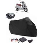 Autoen Vespa Gtv 300 Ie Siyah Arka Çanta Uyumlu Motosiklet Branda Su Geçirmez Dayanıklı Kumaş