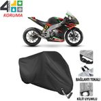 Autoes Aprilia RS 250 Siyah Kilit Uyumlu Motosiklet Brandası