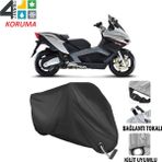 Autoes Aprilia SR 850 Siyah Kilit Uyumlu Motosiklet Brandası