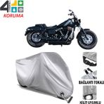 AUTOES Harley-Davidson Dyna Fat Bob Motosiklet Branda Bağlantı ve Kilit Uyumlu