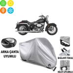 Autoes Harley-Davidson Softail Springer Classic Motosiklet Branda Arka Çanta Bağlantı ve Kilit Uyumlu