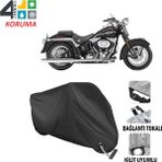 AUTOES Harley-Davidson Softail Springer Classic Motosiklet Branda Bağlantı ve Kilit Uyumlu Siyah